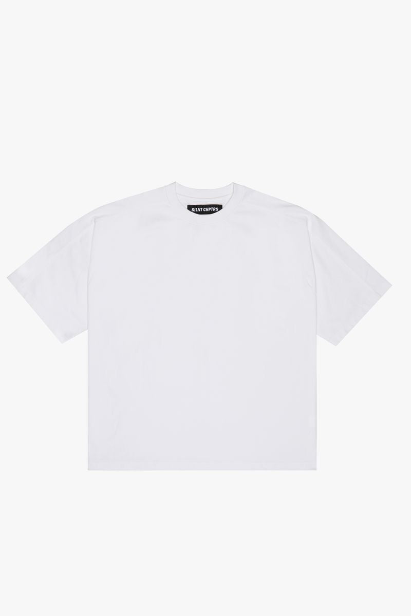 Silnt Chptrs "Point Blank" Oversized Tee White