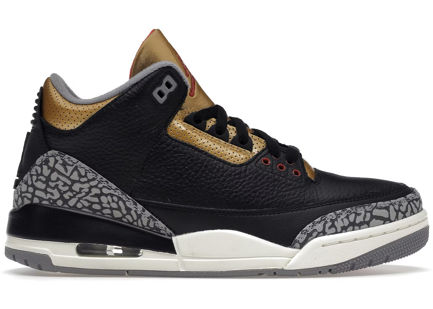 Wmns Air Jordan 3 Retro Black Cement Gold