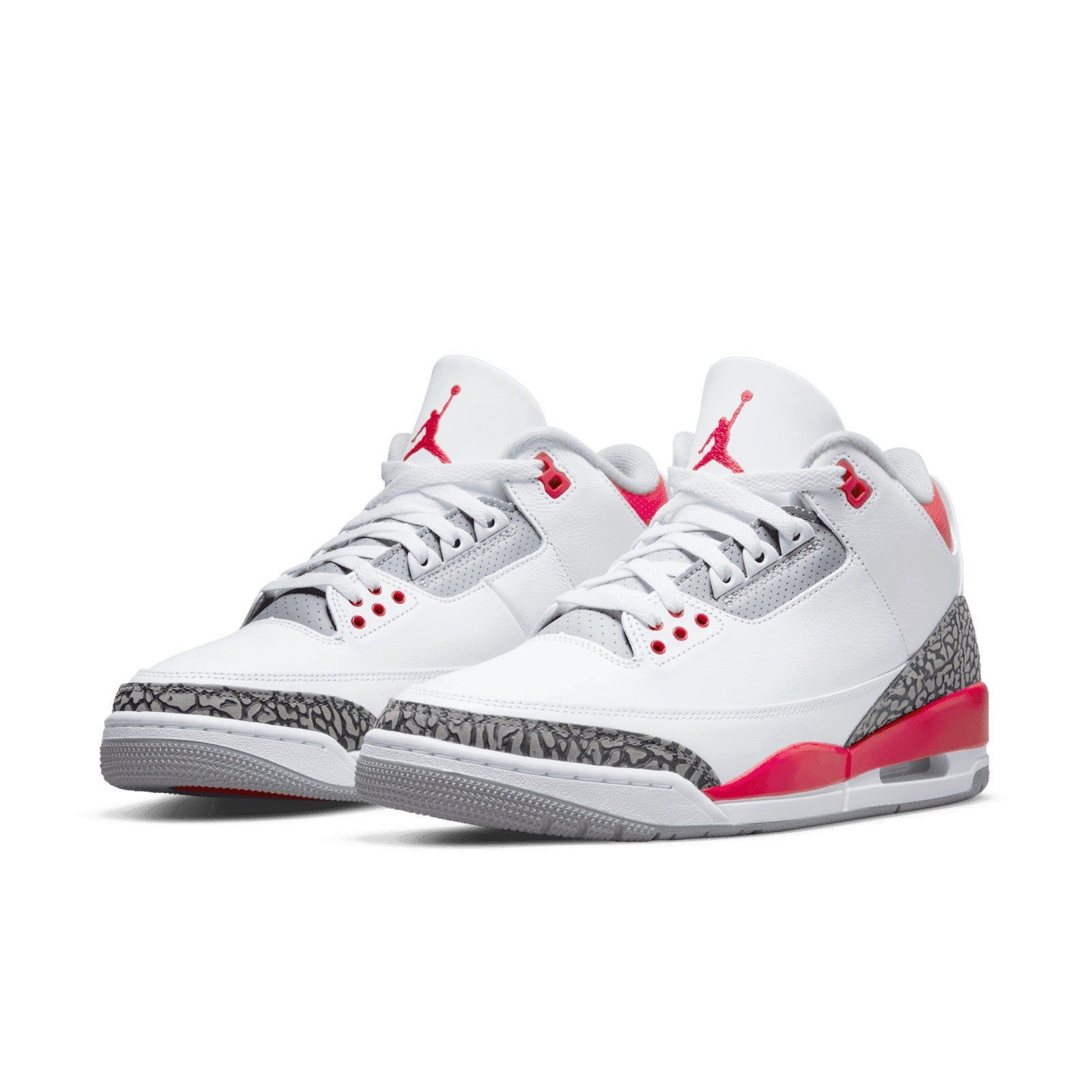 AIR JORDAN 3 RETRO WHITE/FIRE RED-BLACK SIZE 12