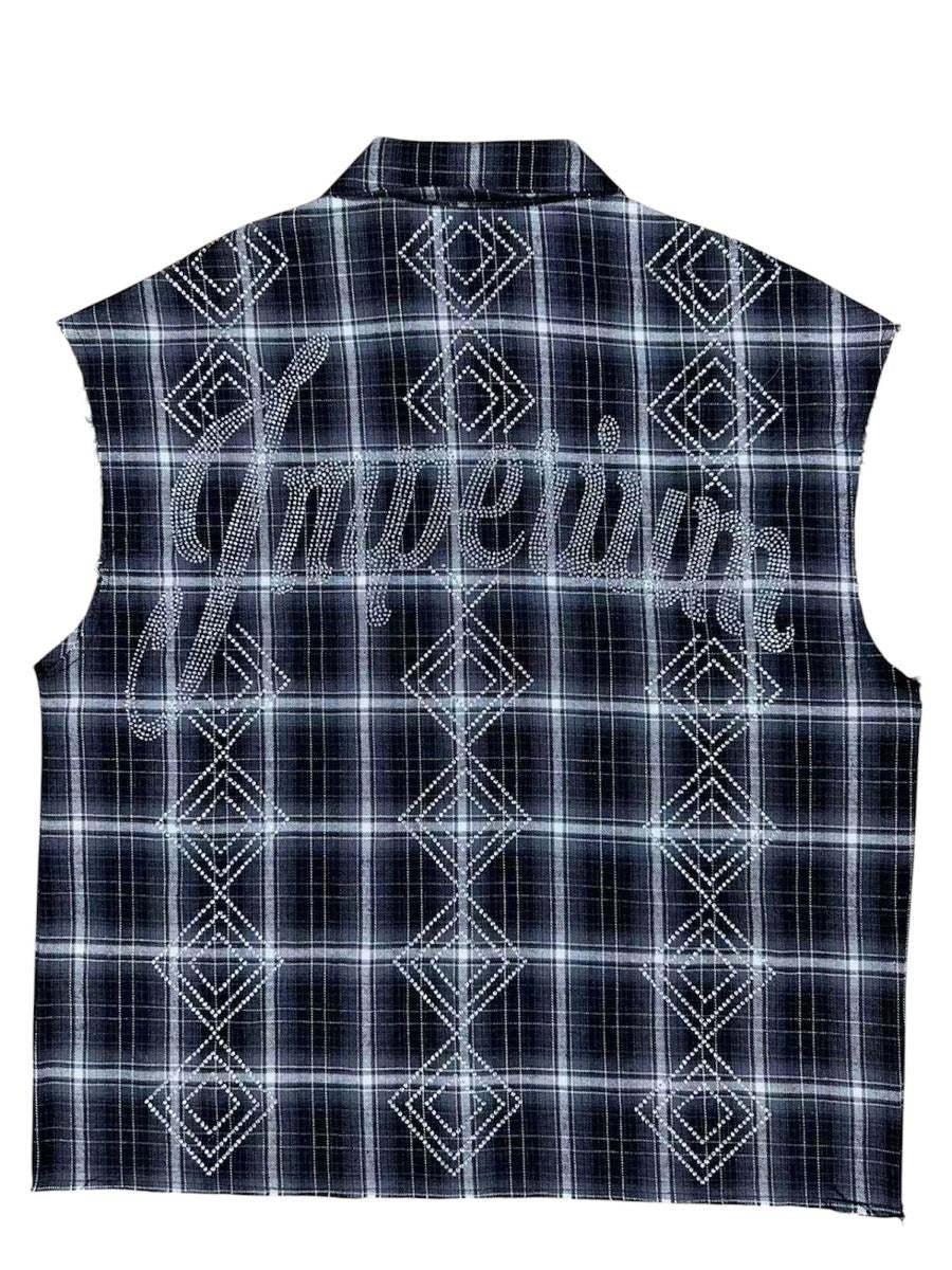Prestige "Fannel" Cut Off Shirt Blue