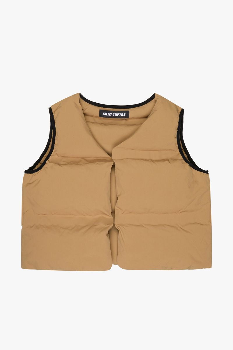 Silnt Chptrs "Trophies" Puffer Vest Khaki