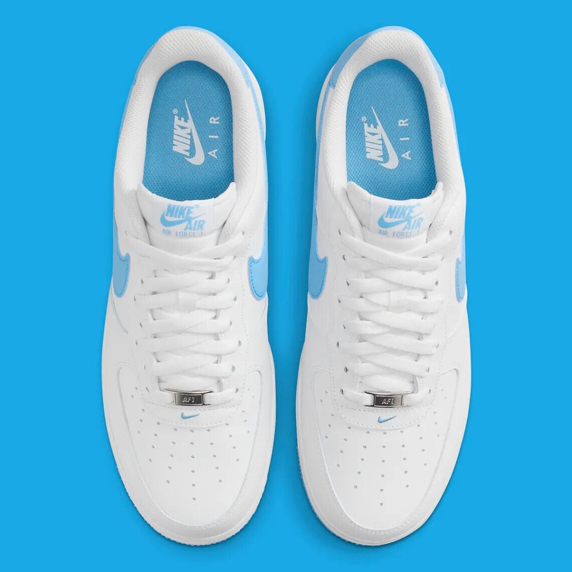 AIR FORCE 1 '07 WHITE/AQUARIUS BLUE-WHITE SIZE 10