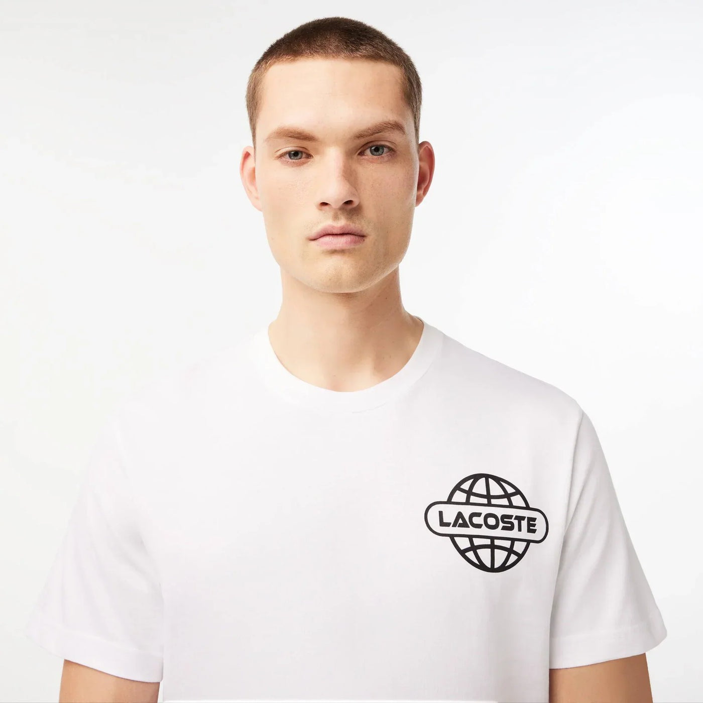 Lacoste "Printed Heavy" Tee White