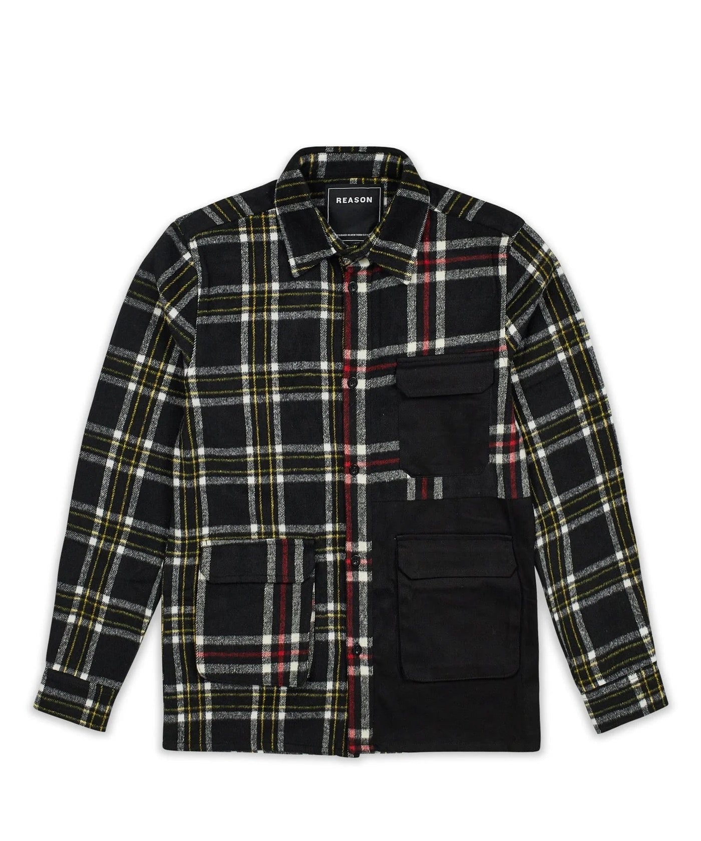 REASON "CHECKERED" LONG SLEEVE OVERSHIRT MULTI