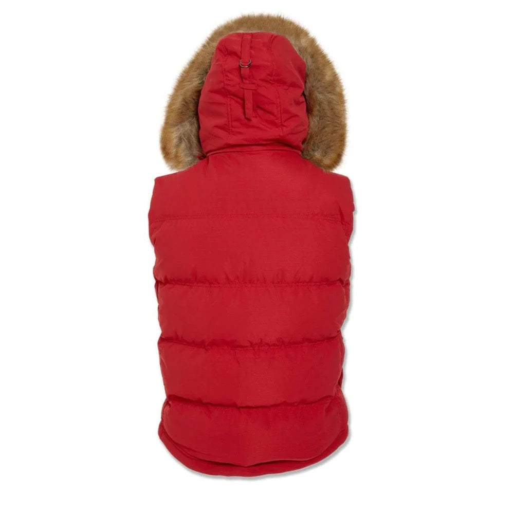 JORDAN CRAIG "YUKON FUR" VEST RED