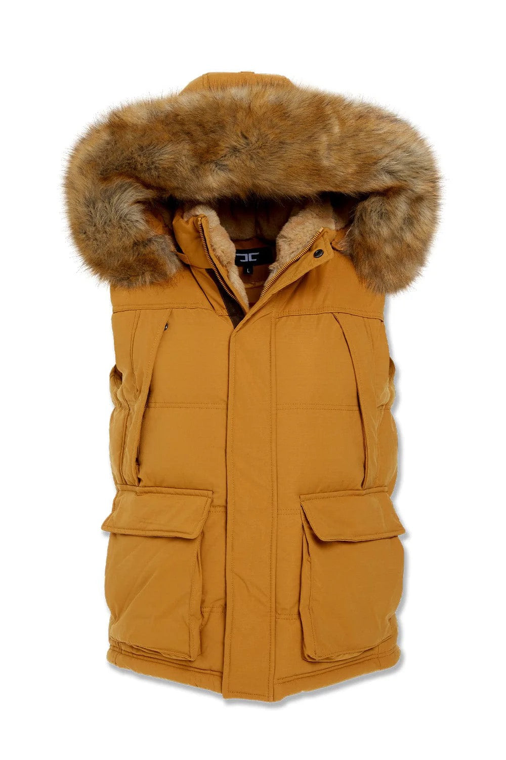 JORDAN CRAIG "YUKON FUR" VEST WHEAT