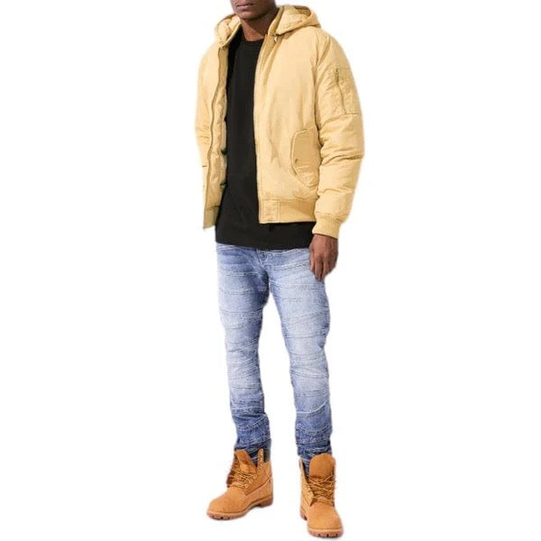 JORDAN CRAIG "SQUADRON BOMBER" HOODED JACKET DESERT