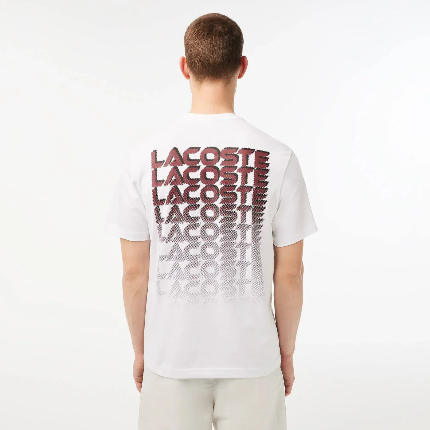 Lacoste "Printed Heavy" Tee White