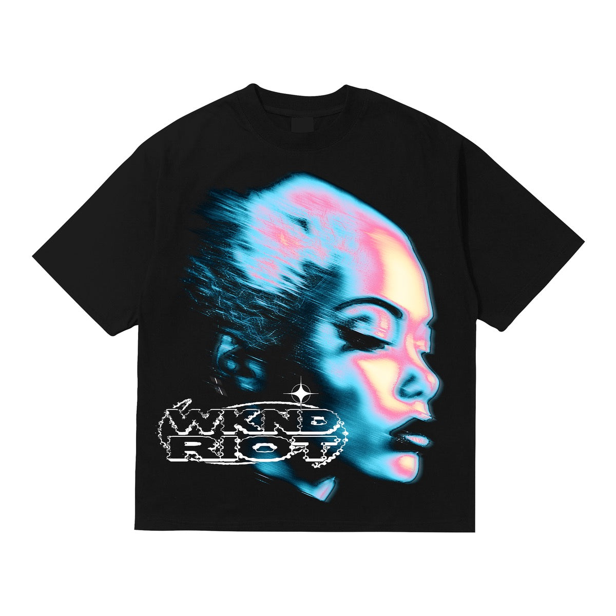 WKND RIOT "NEVER DIE" TEE BLACK