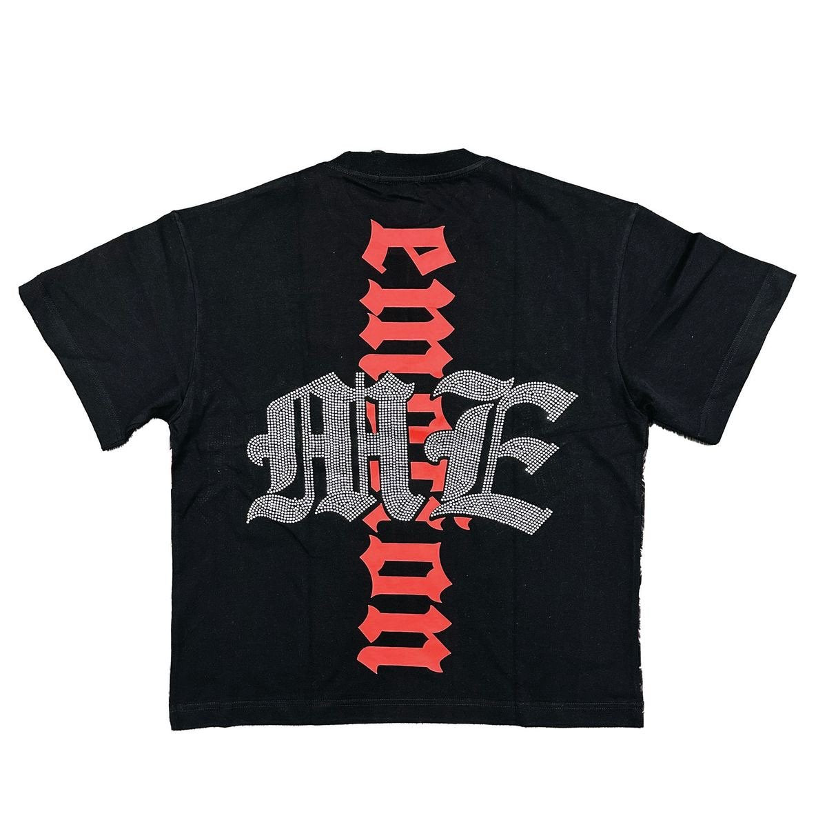 Mixed Emotion "Octopus Rhinestone" Tee Black