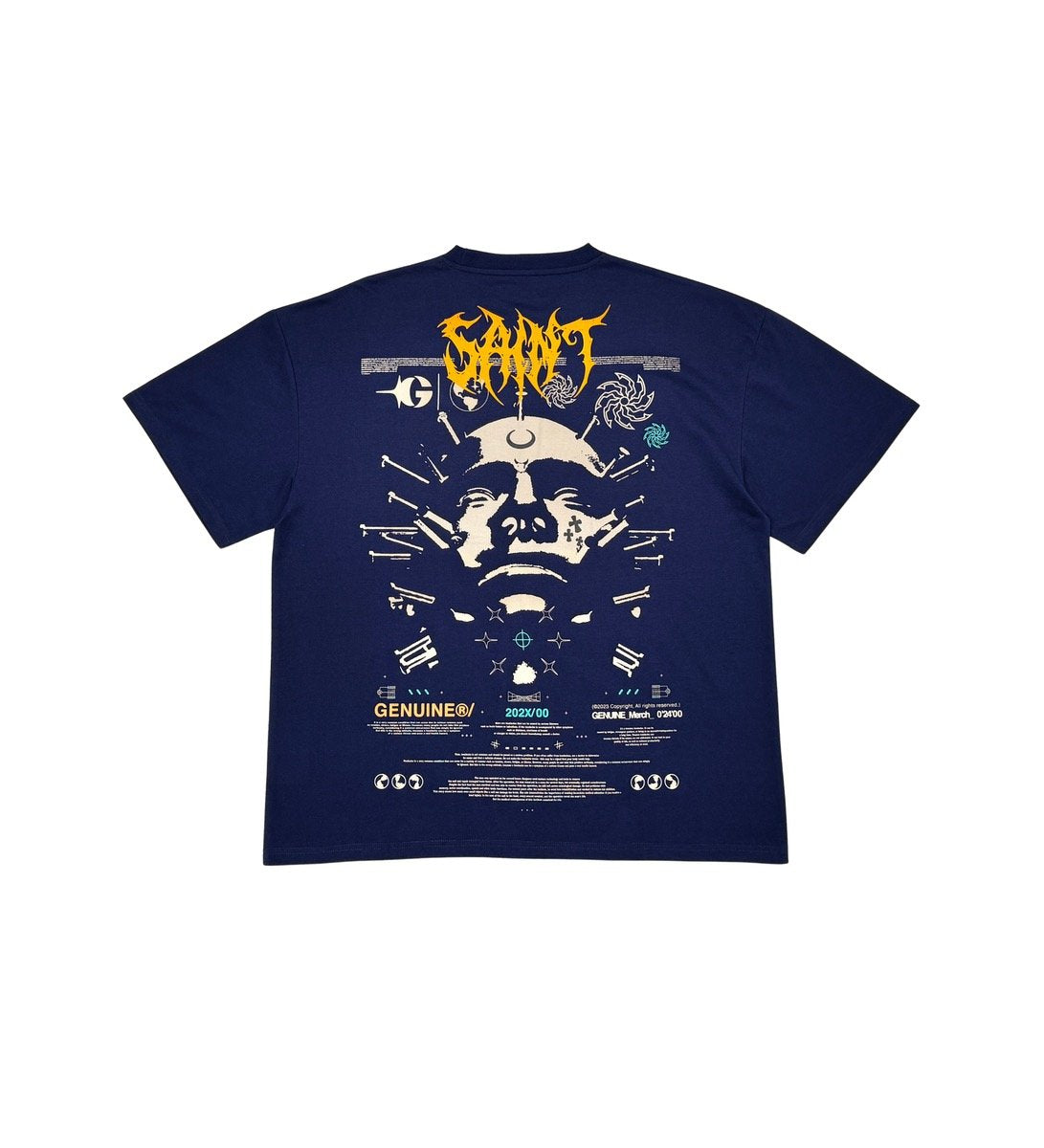 Genuine "Saint" Tee Navy
