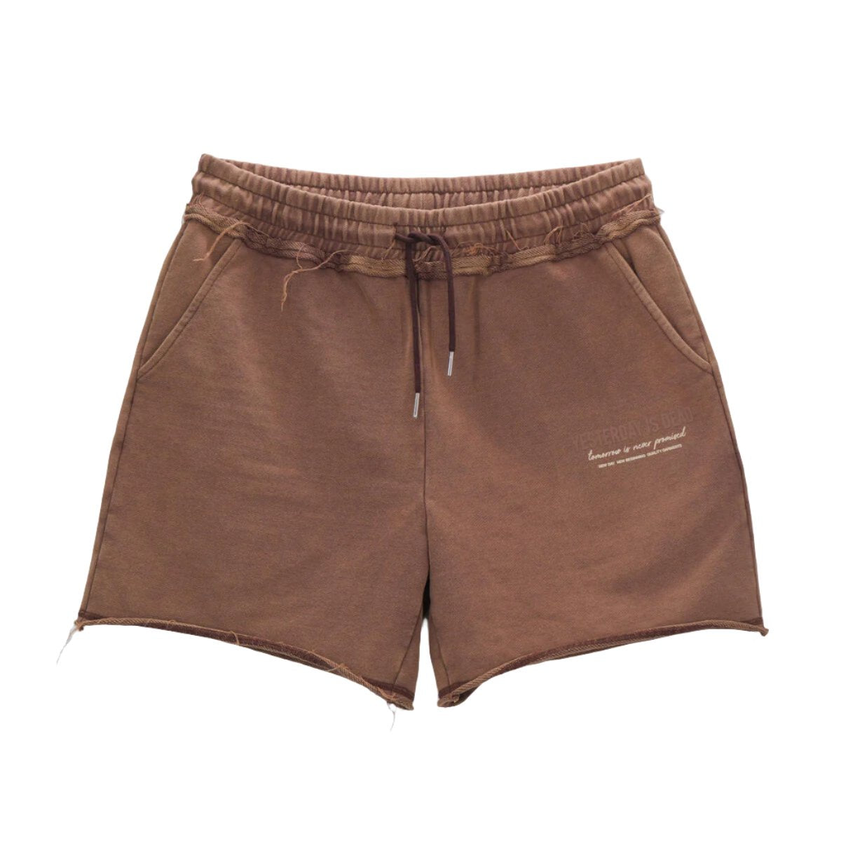 YID "MADE WITH CARE CORE" SHORTS RUST