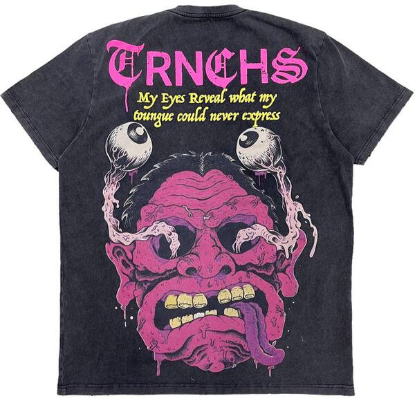 TRNCHS "MONSTER EYES" TEE BLACK