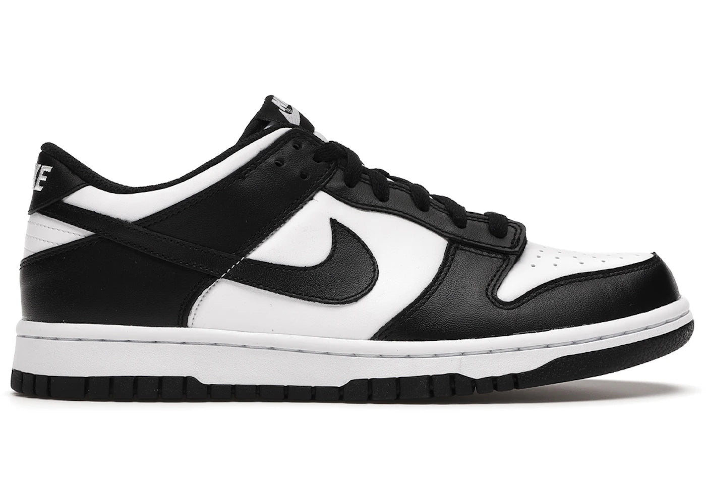 NIKE DUNK LOW (GS) WHITE/BLACK-WHITE SIZE 7Y