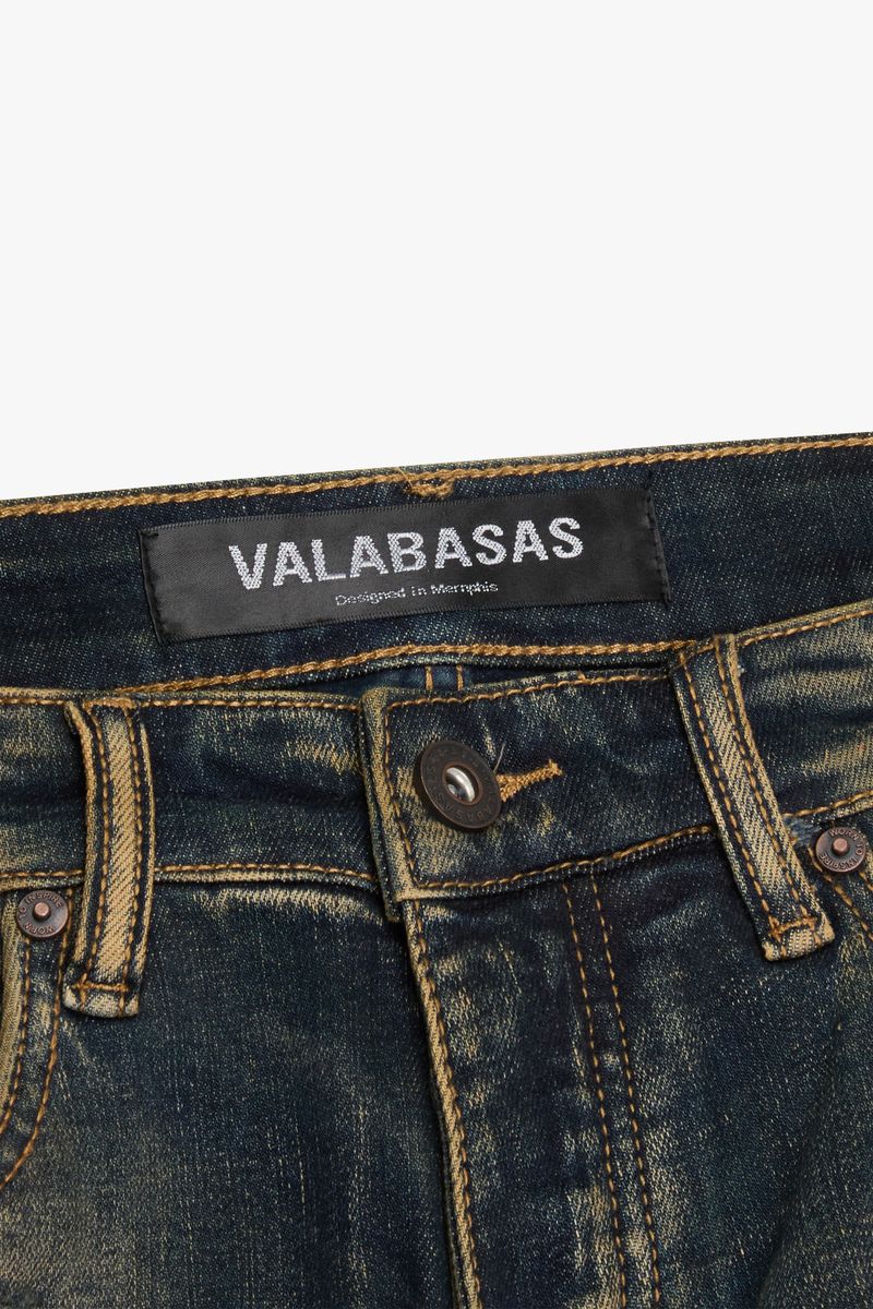 VALABASAS "PAYLOAD" SKINNY JEAN DARK VINTAGE WASH