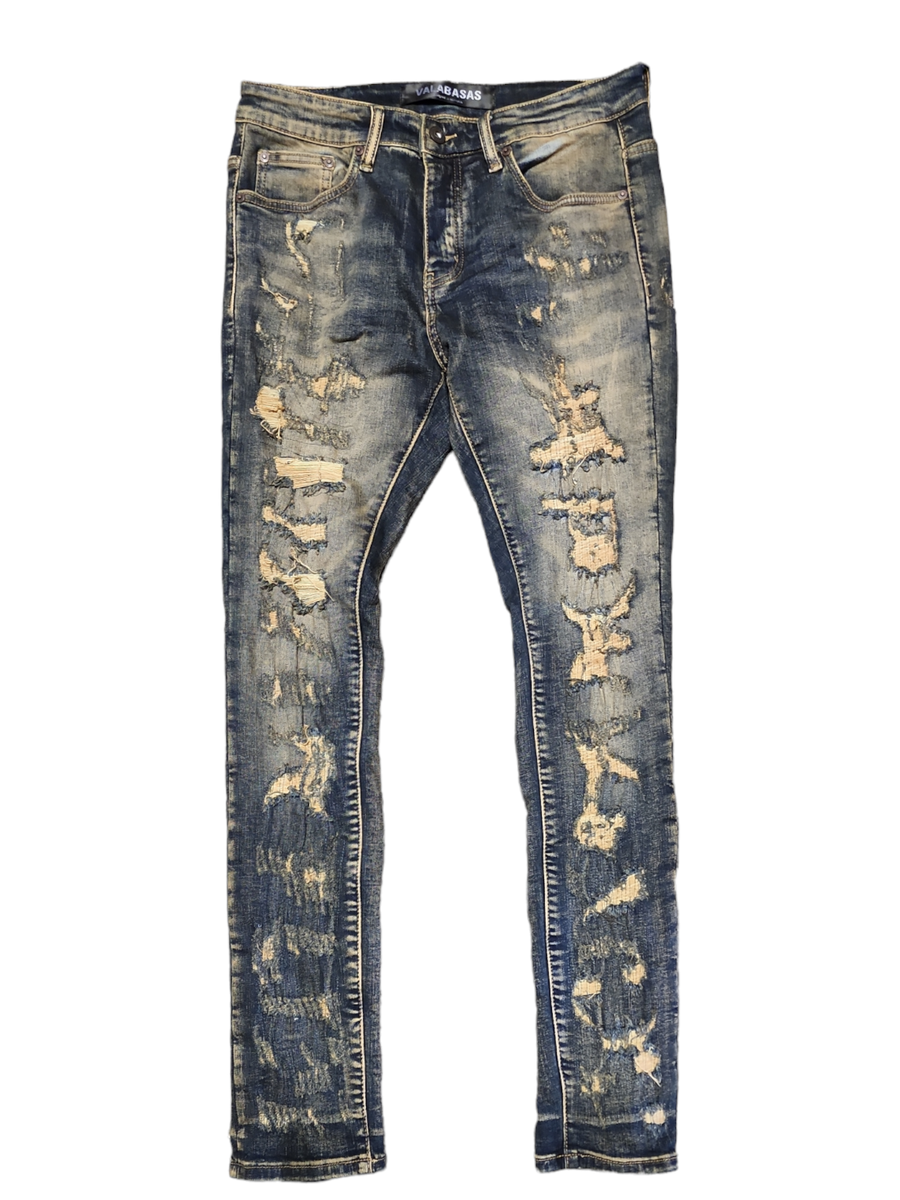 VALABASAS "PAYLOAD" SKINNY JEAN DARK VINTAGE WASH