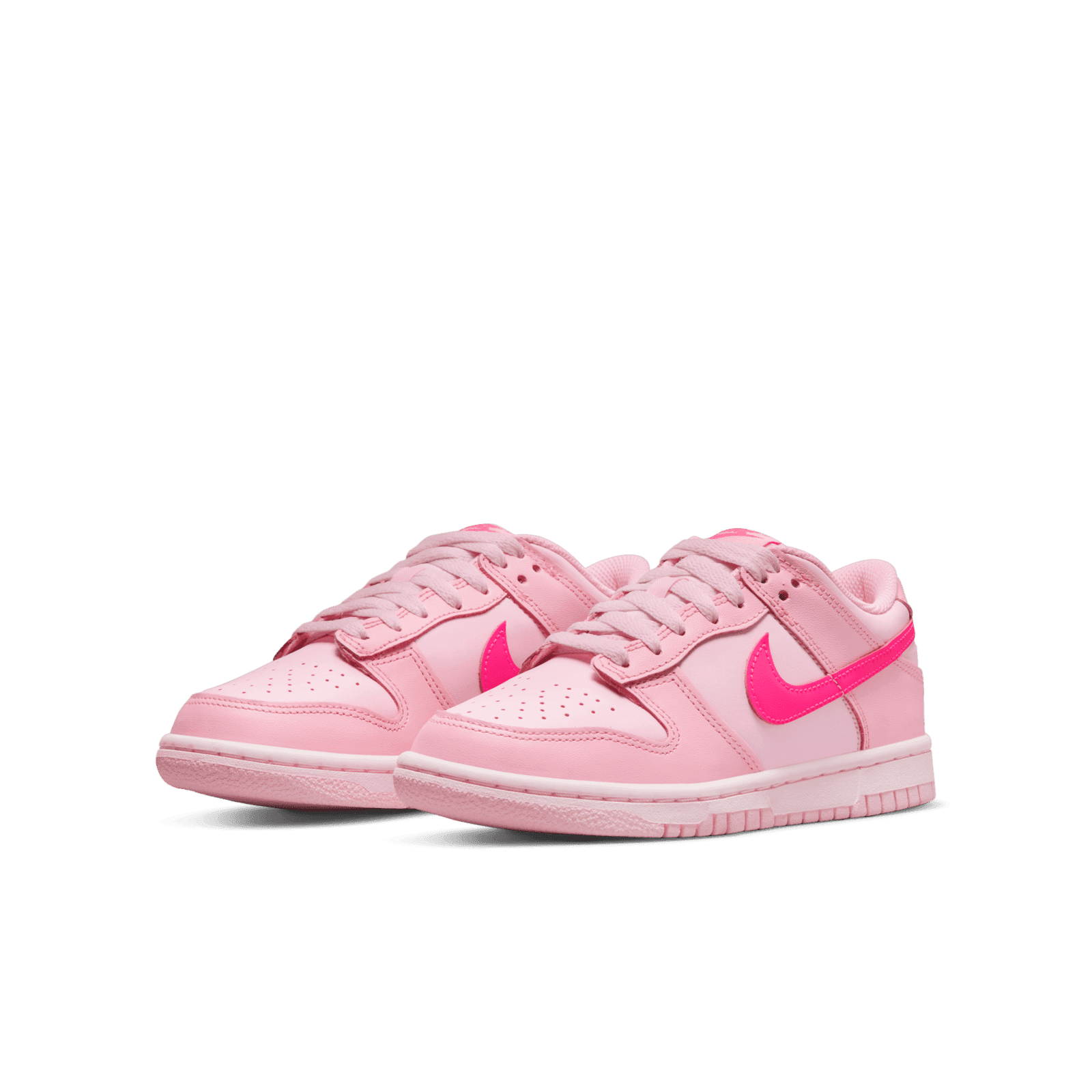 NIKE DUNK LOW (GS) MED SOFT PINK/PINK FOAM SIZE 4.5Y