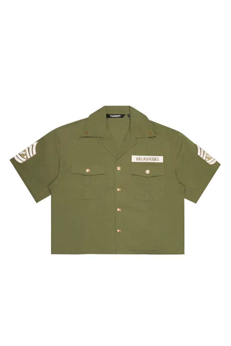 VALABASAS "THE REBBEL" BUTTON UP OLIVE