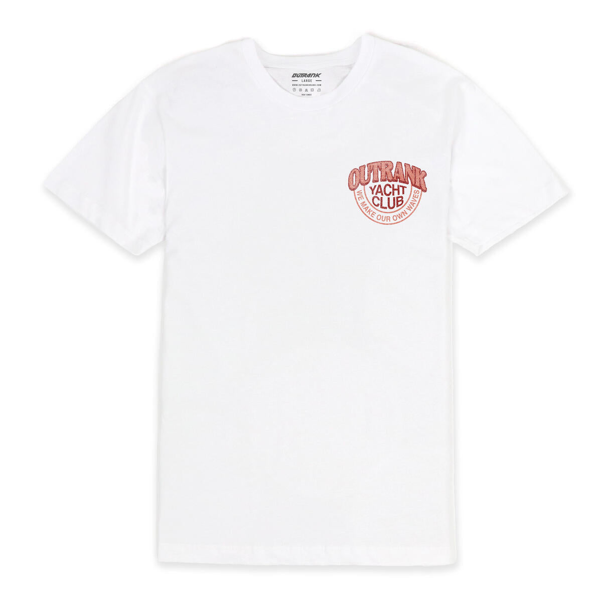 OUTRANK "WE MAKE OUR OWN WAVES" TEE WHITE