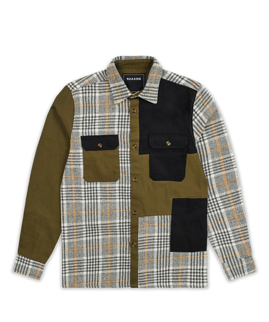 REASON "COLOR BLOCK" OVERSHIRT MULTI