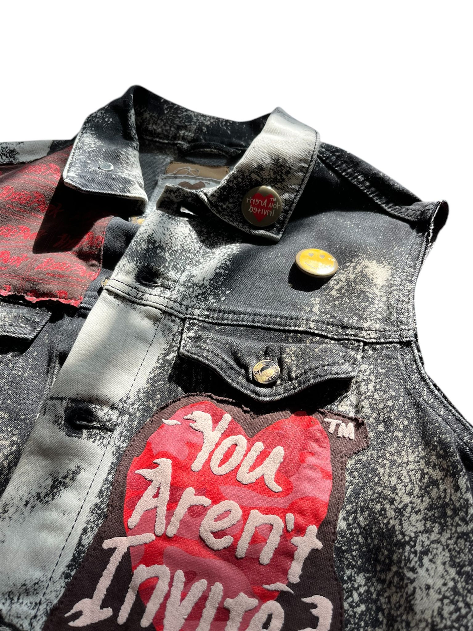 HYDE PARK "JEAN VEST" MULTI BLACK