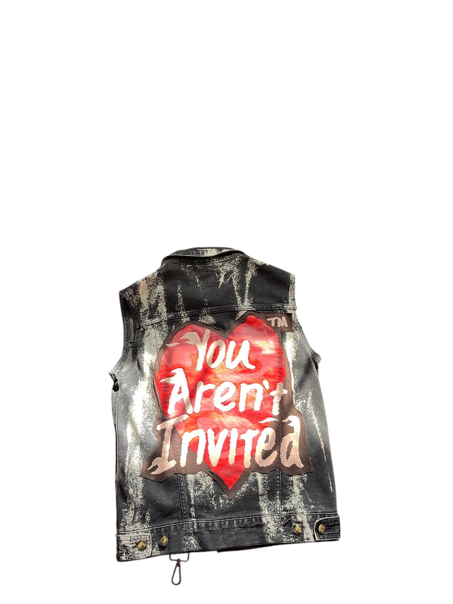 HYDE PARK "JEAN VEST" MULTI BLACK