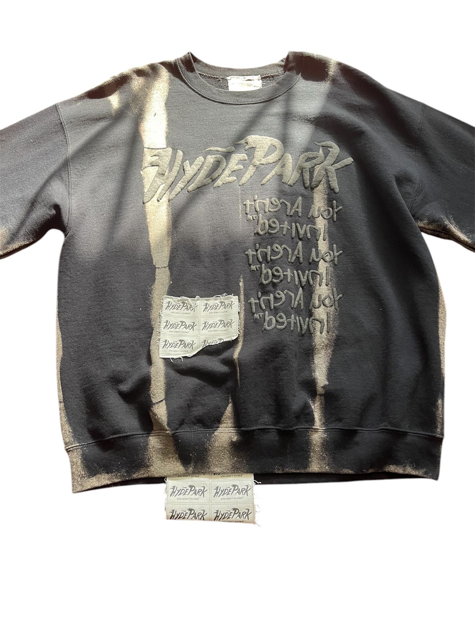 HYDEPARK "VINTAGE" CREW NECK BLACK