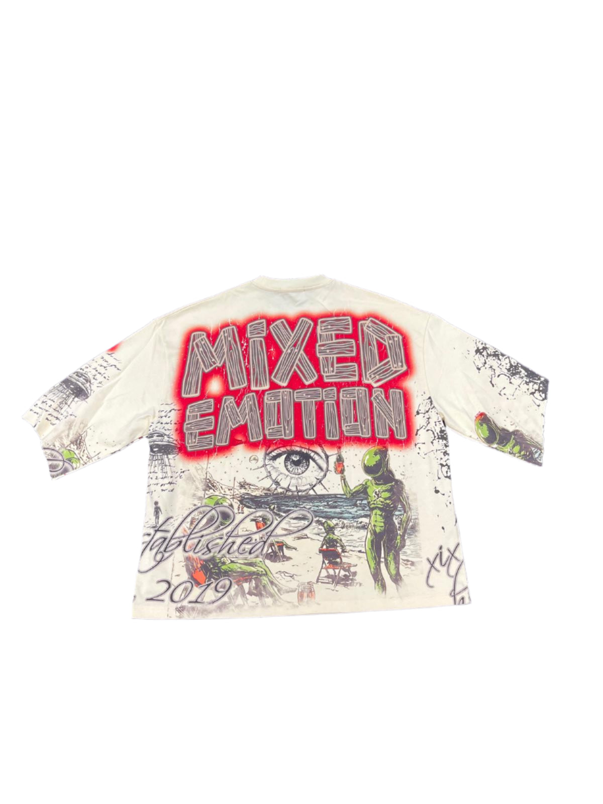 Mixed Emotion "Art Club" Tee Cream