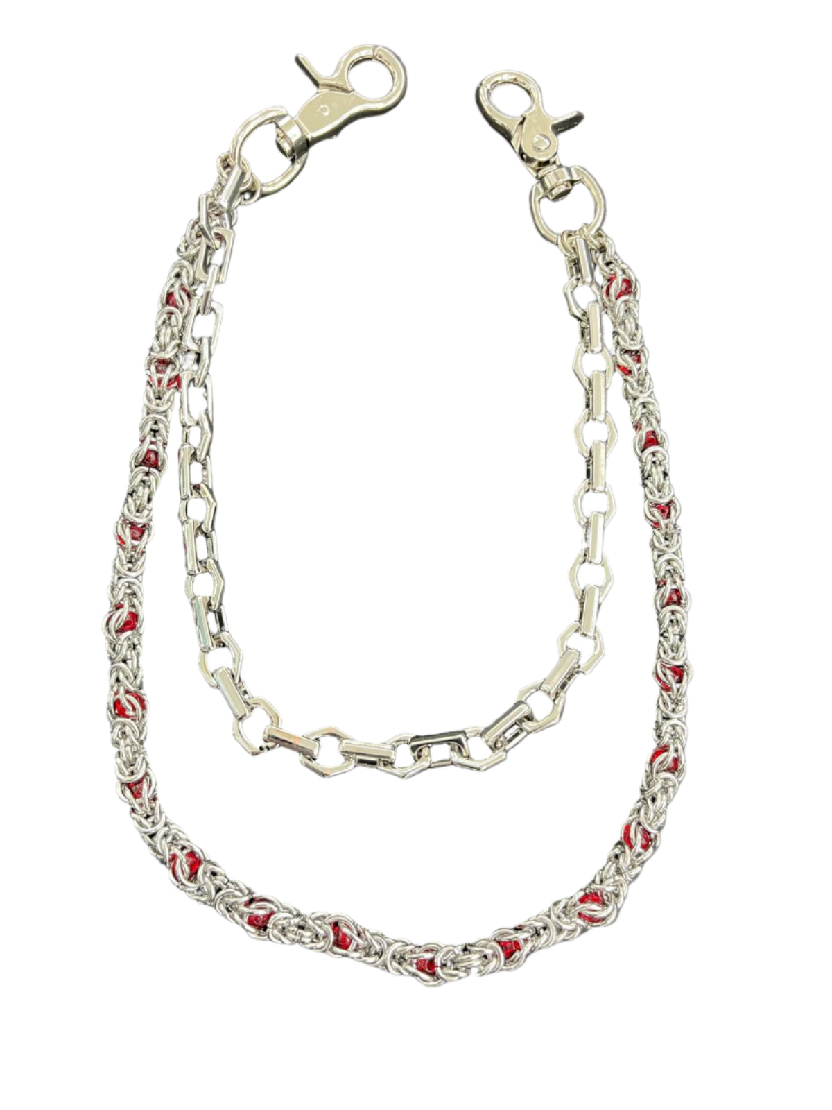 Biker Chain Encrypted Red Ruby