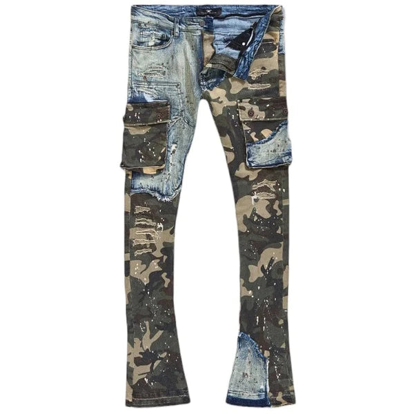 Jordan Craig Denim Camo W/ Cargo Pockets