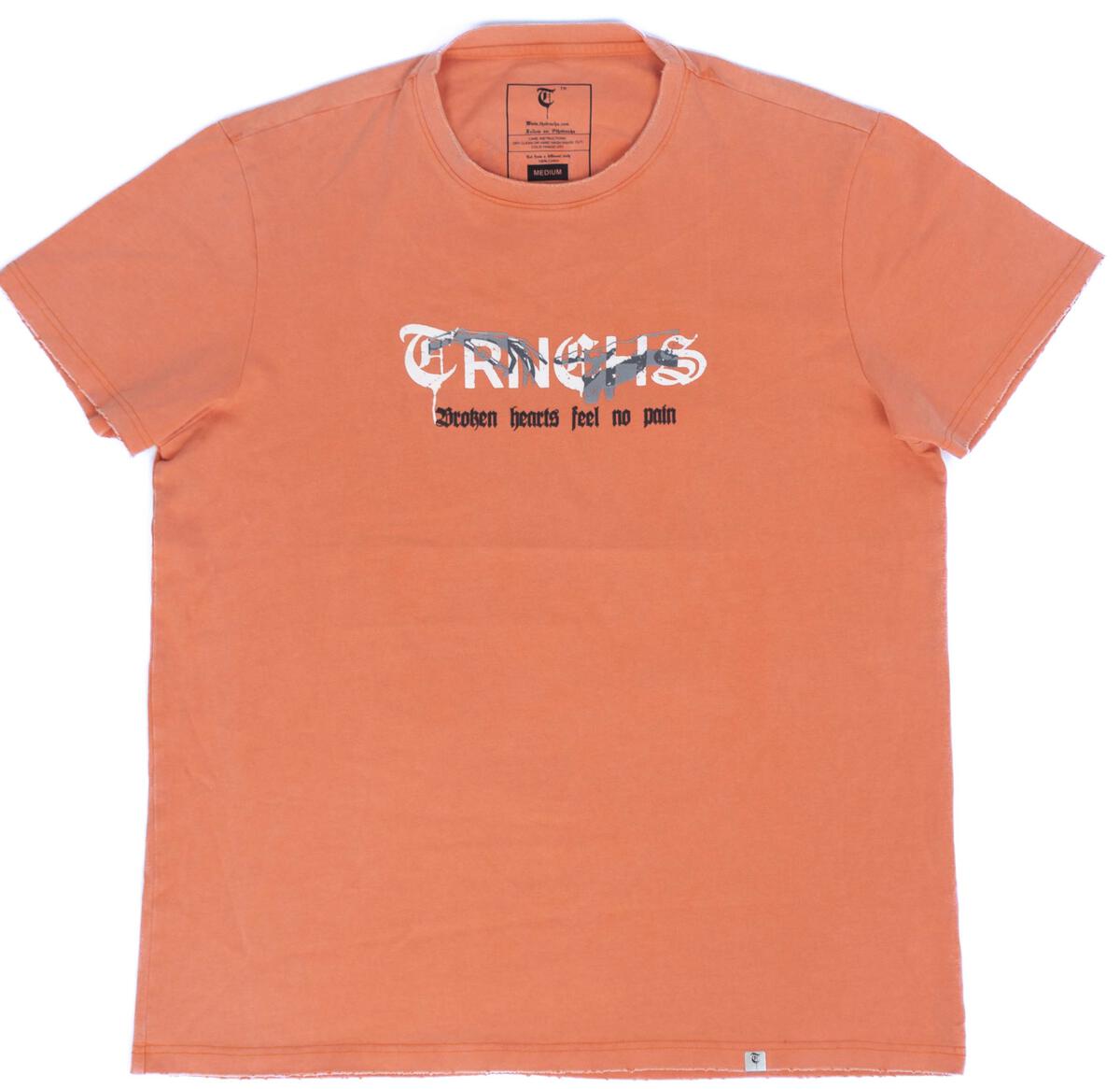 TRNCHS "BROKEN HEARTS" TEE VINTAGE ORANGE