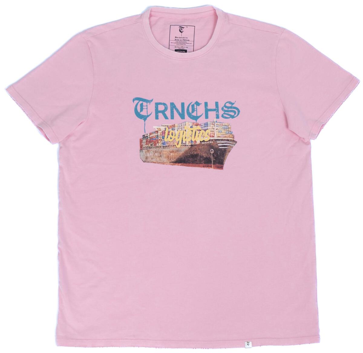 TRNCHS "LOGISTICS" TEE VINTAGE PINK