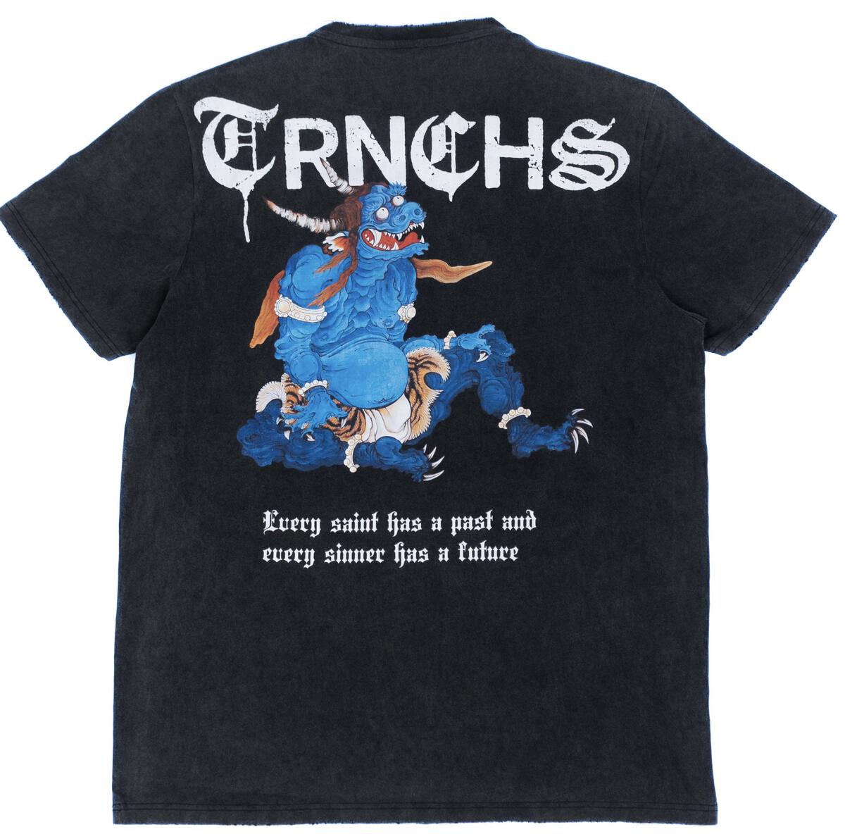 TRNCHS "BLUE DEMON" TEE VINTAGE BLACK