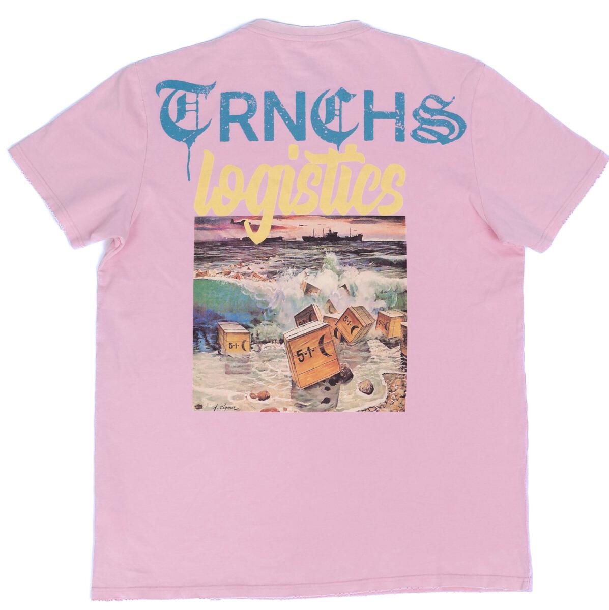 TRNCHS "LOGISTICS" TEE VINTAGE PINK