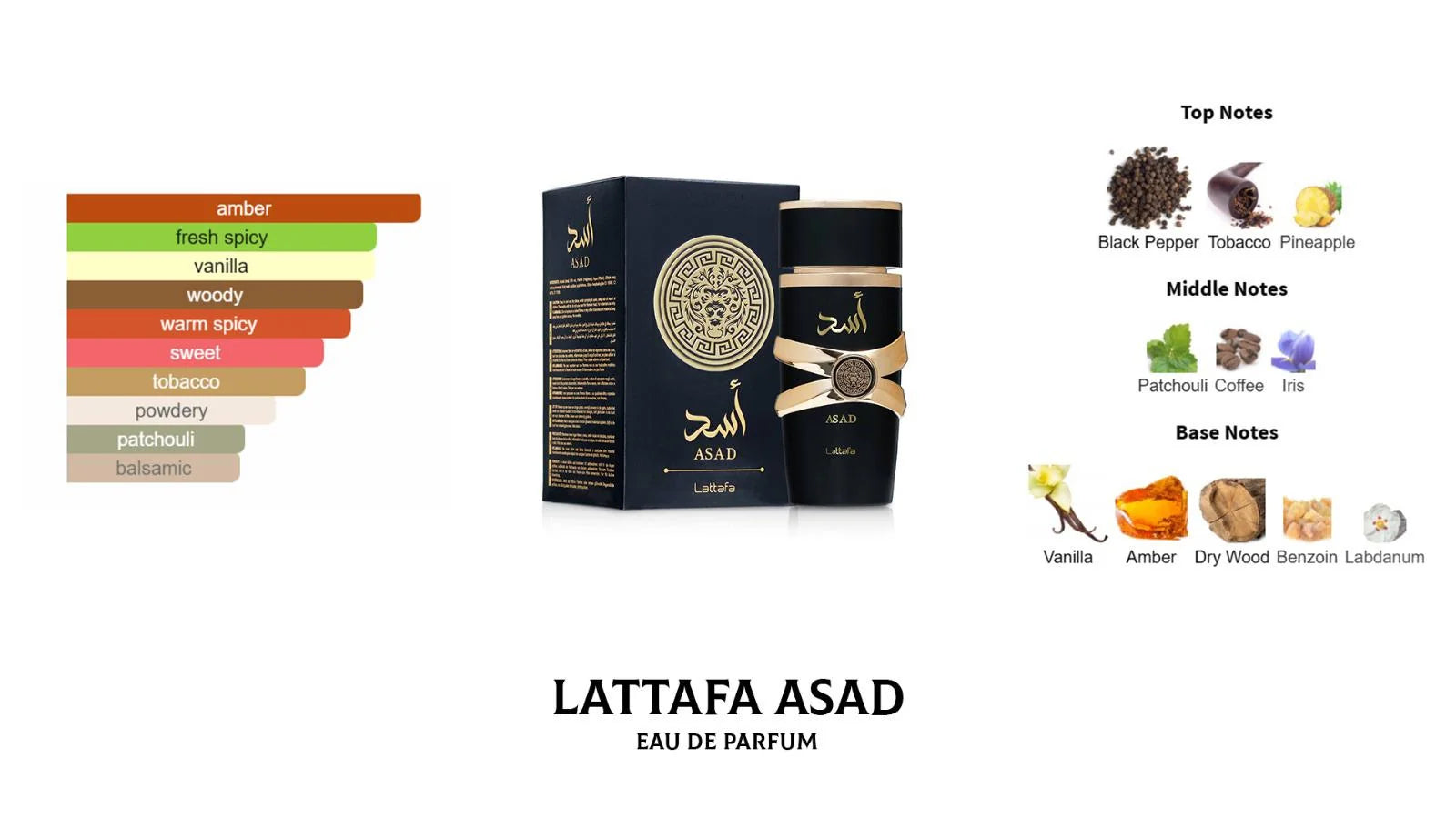 Lattafa Asad 3.4 FL.oz Cologne