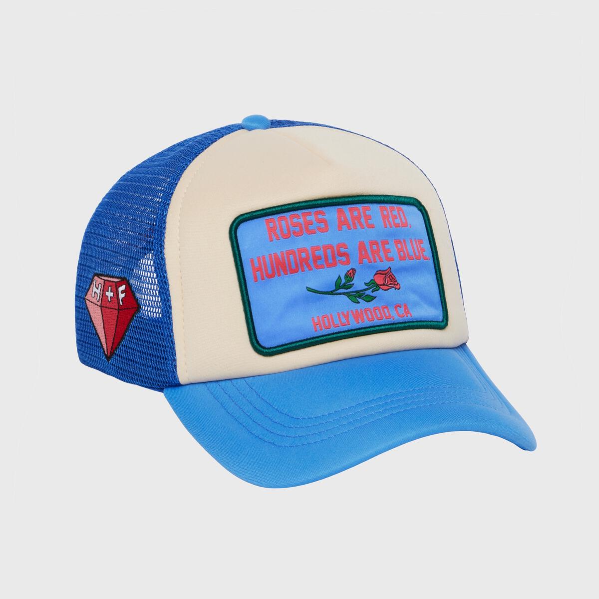 Poetry Trucker Hat Blue (HFSS2022132-2)