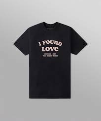 I FOUND LOVE TEE BLACK