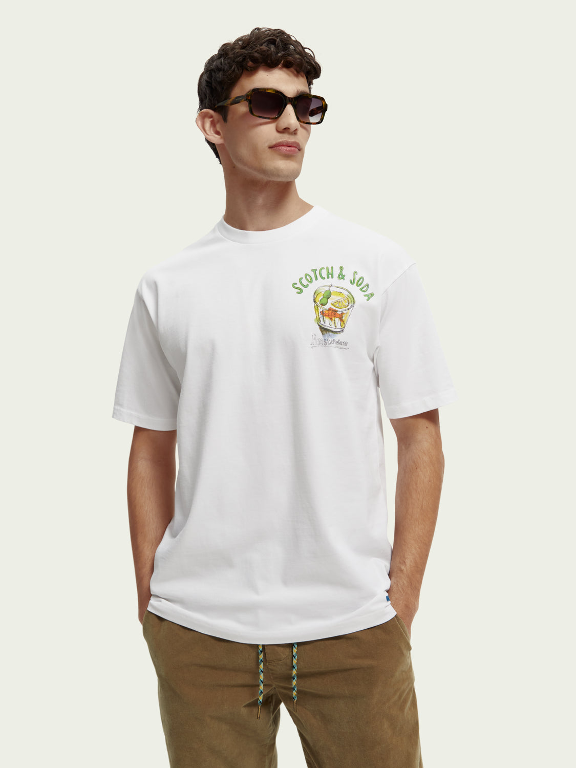 Relaxed fit artwork organic cotton T-shirt